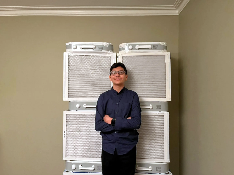 [Carolyn Barber] recently interviewed a 15-year-old who has been making Corsi-Rosenthal boxes for people in his community that are at risk for COVID. 