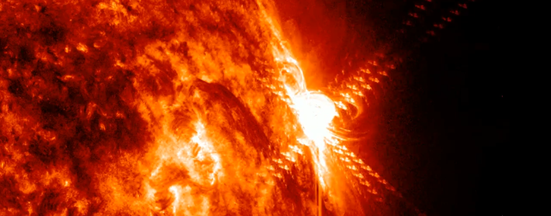 Solar Flare calms a quarter of the globe