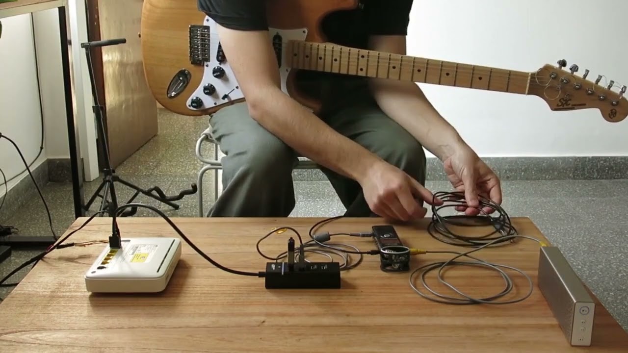 ADSL router as an effects pedal