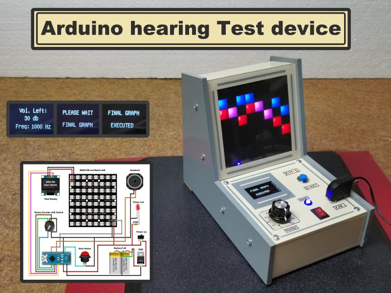 Arduino hearing test device overview