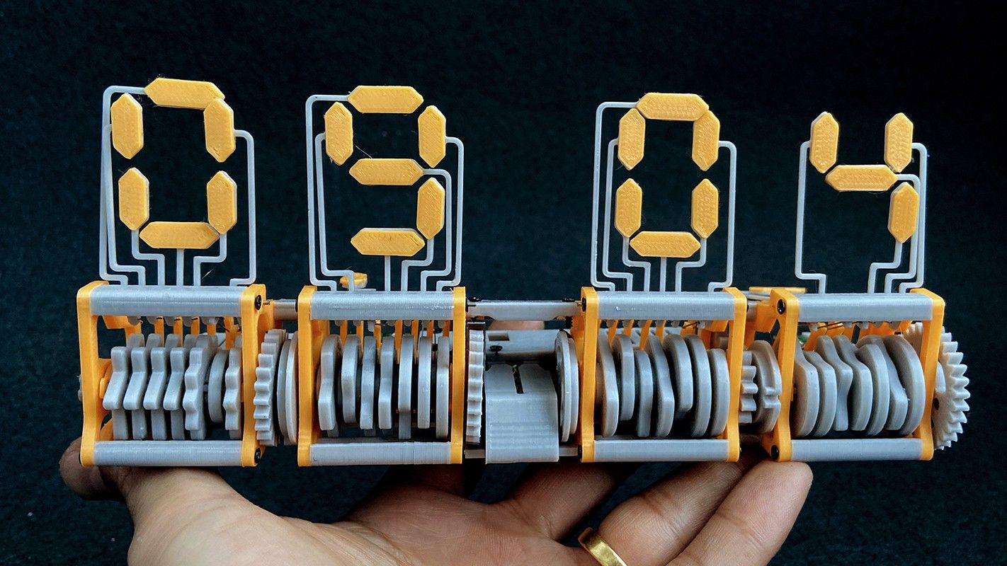 FlipSegment Digital Clock is a Miniature Mechanical Marvel [Hackaday] Up My Tech
