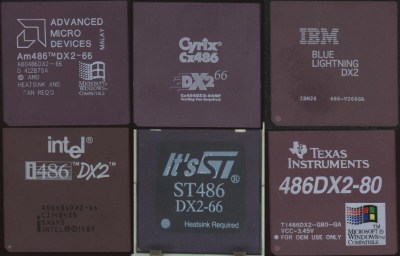 An array of 486 chips from different manufacturers.