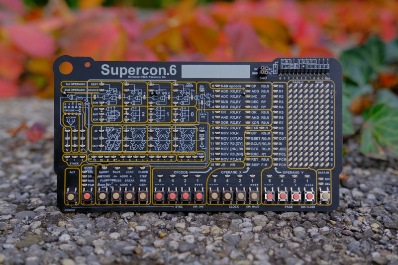 The 2022 Supercon Badge Is A Handheld Trip Through Computing History