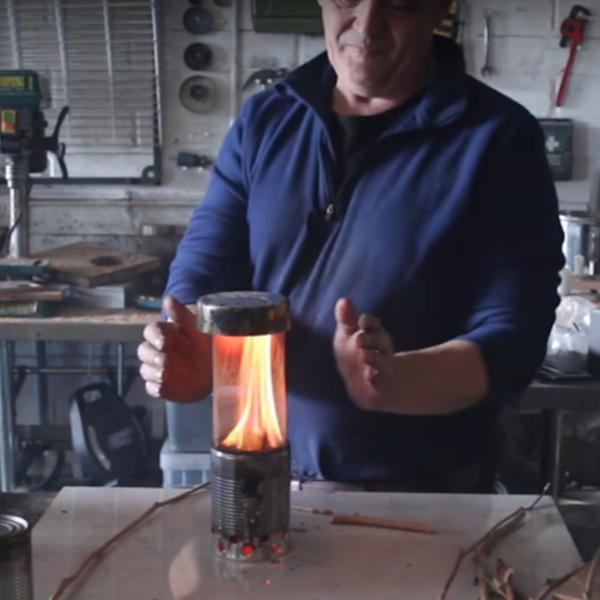DIY Bush Buddy gasification camp stove