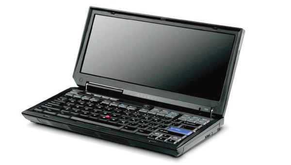 A small widescreen laptop repeating the ThinkPad style. It looks cute; sadly, it does not exist.