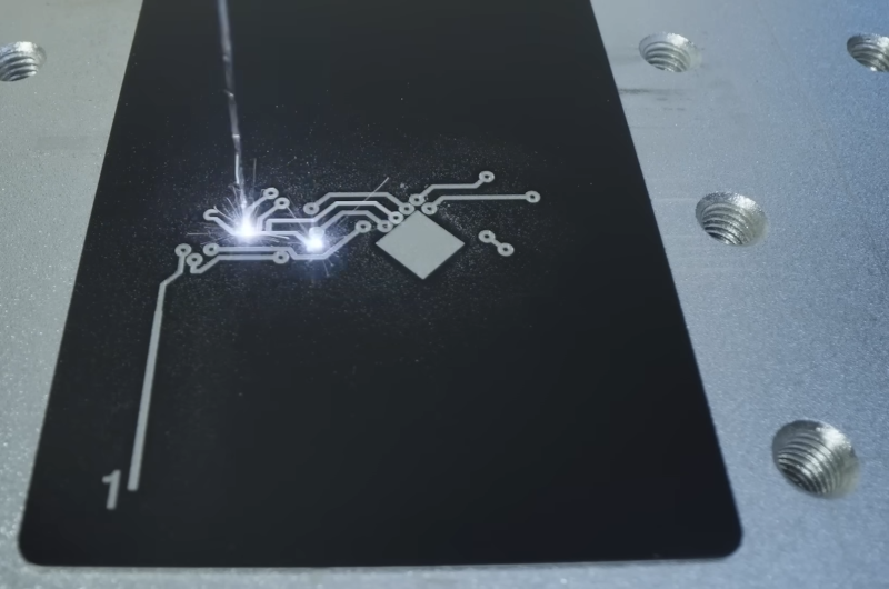 Laser engraving, up close