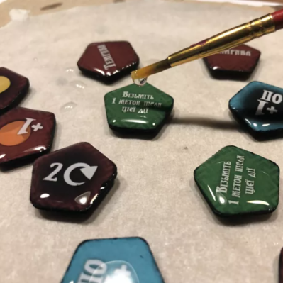 Cardboard Game Tokens Become Shiny Click-Clacks With DIY Treatment
