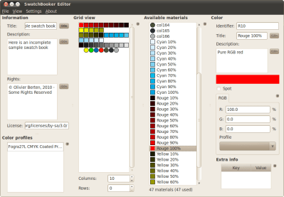 Swatchbooker screenshot
