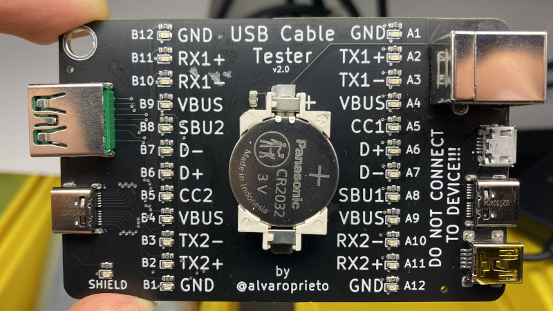 A Handy OSHW USB Cable Tester For Your Toolkit
