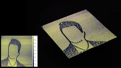 An AFM image of Rick Astley