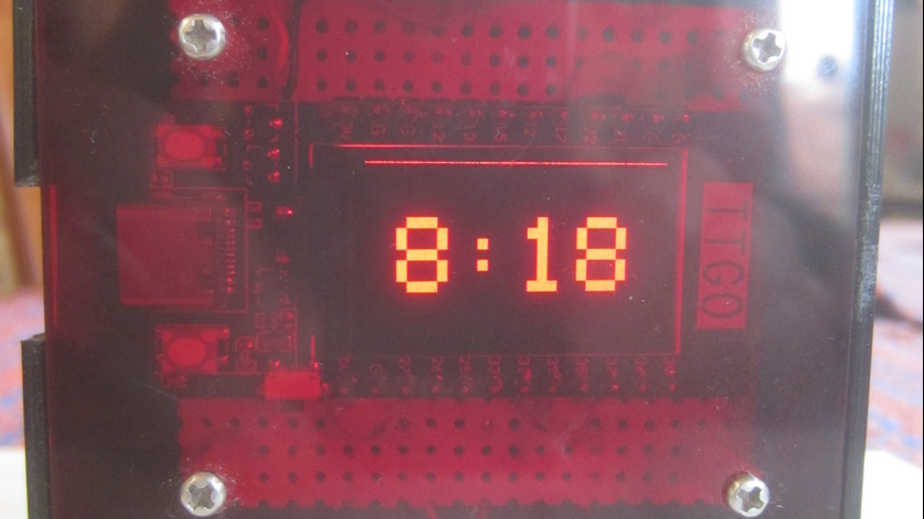 Motion-activated clock only turns on when commanded