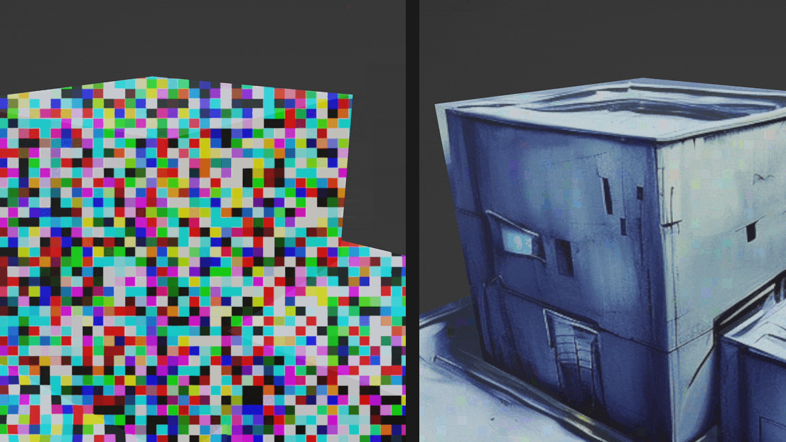 La IA generadora de imágenes puede texturizar una escena 3D completa en Blender