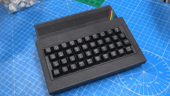 A 3D-printed case for the ZX Spectrum with a mechanical keyboard