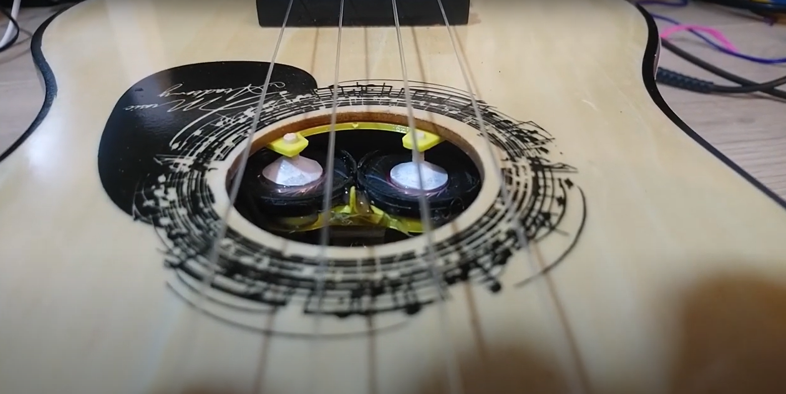 A Kid’s Toy Guitar Turned Into An Electric Ukulele