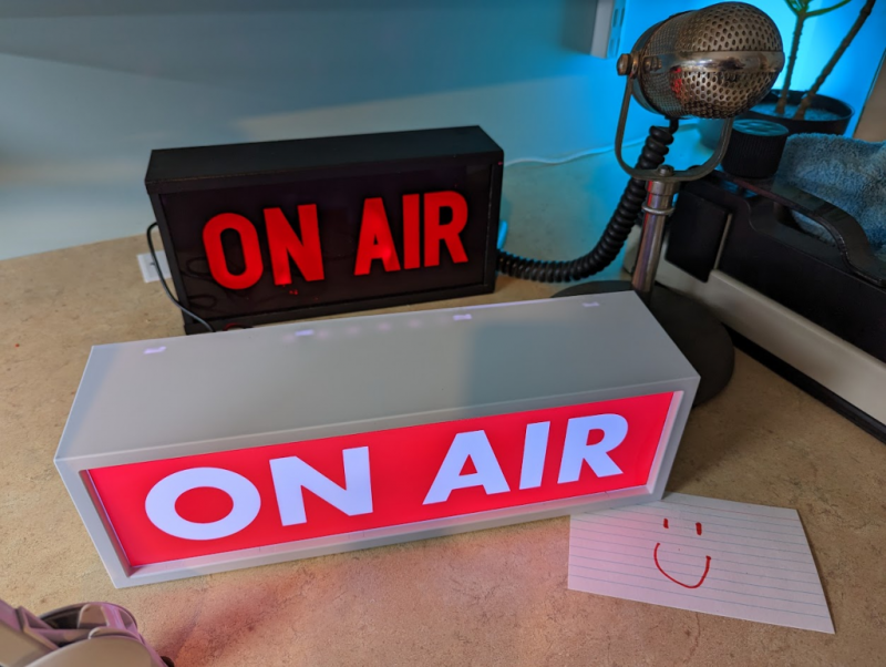 Two "On Air" signs
