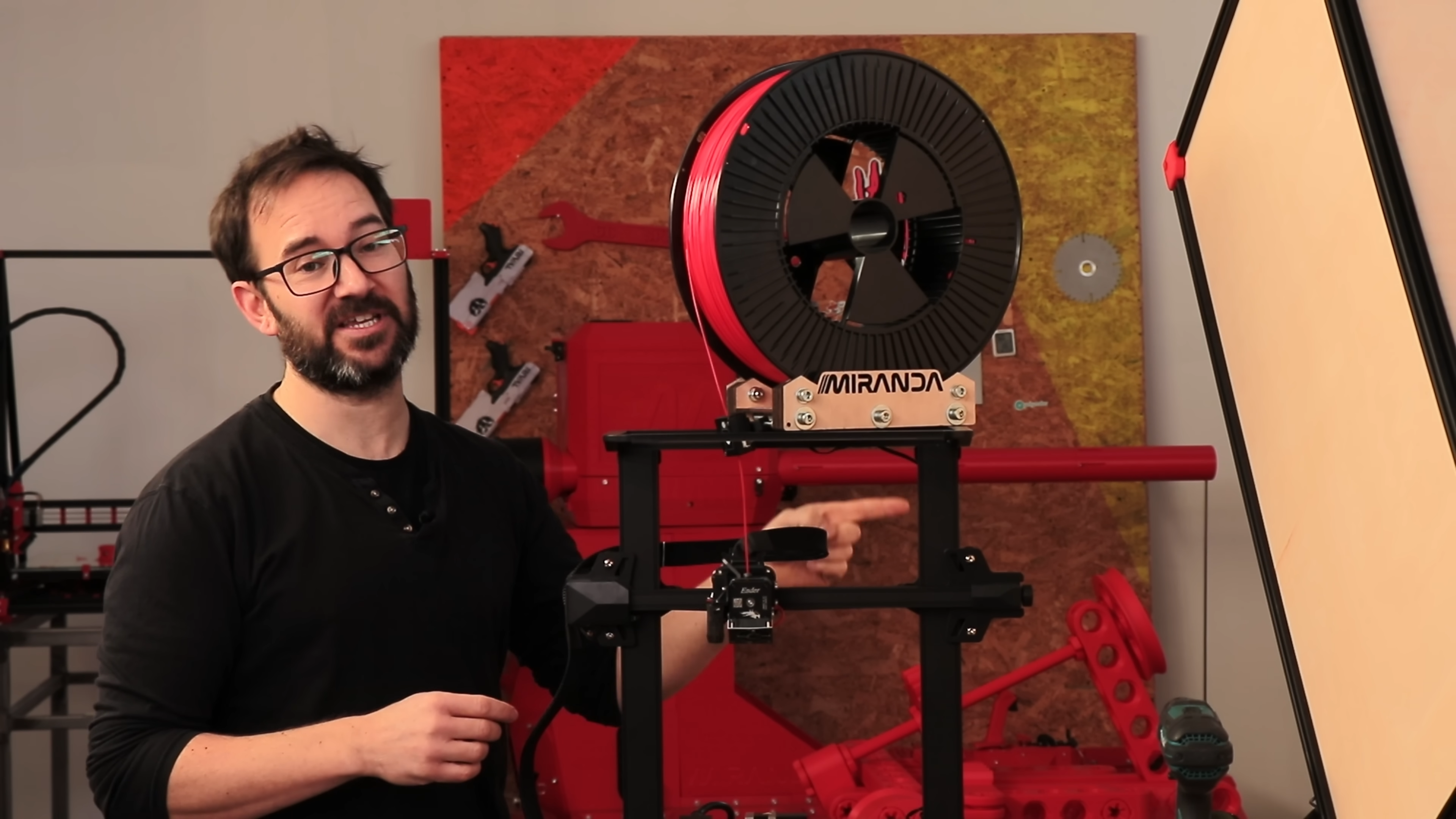 3D Printer Spool Roller Is Built For Giant Spools of Filament