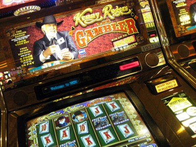 A Kenny Rogers The Gambler slot machine