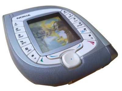 A Nokia 7600 mobile phone