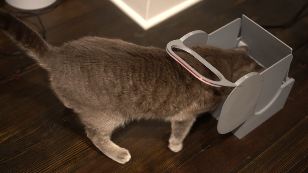 Cat Feeder conta com RFID para mantê-lo calmo na hora do jantar
