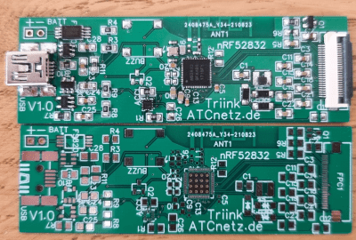 A PCB for an e-ink clock