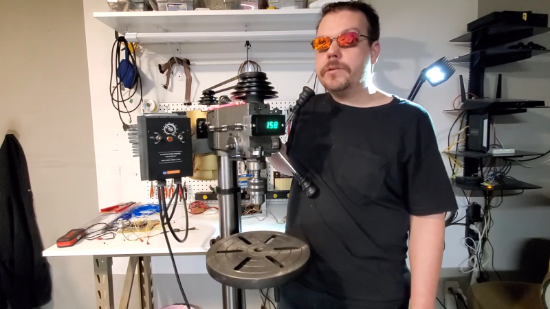 More Drill Press Mods: Adding A VFD Means No More Belt Changes | Hackaday