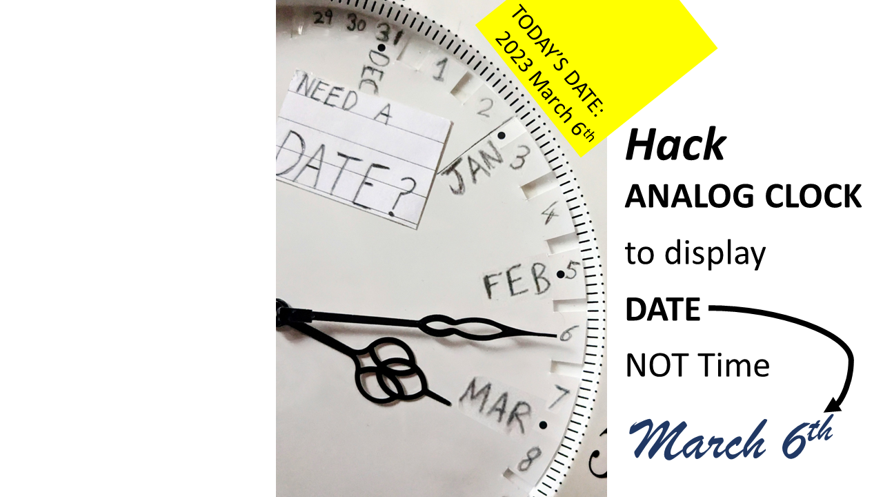 Desafío de bajo consumo: convertir un reloj analógico en un calendario con una vida útil de 50 años