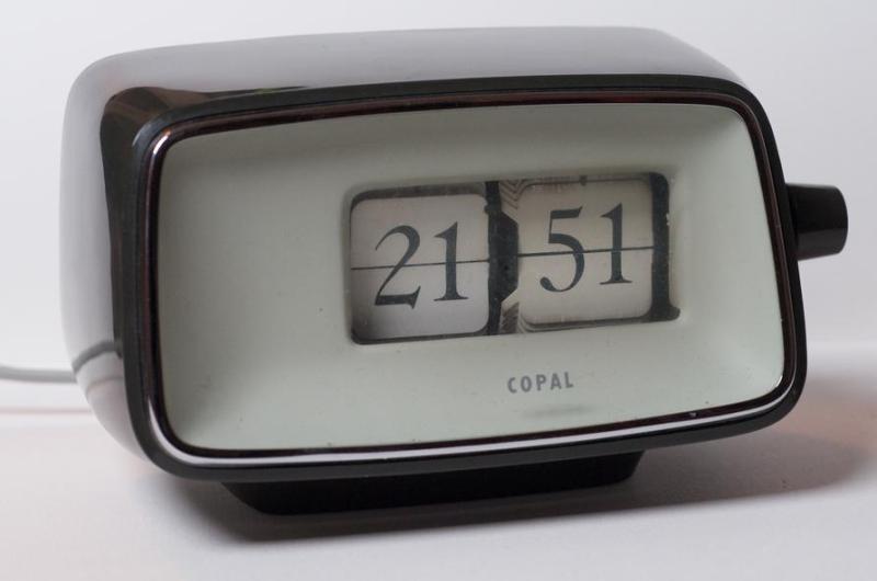 A 1960s Copal flip clock