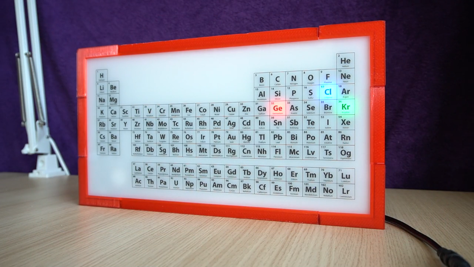 Displaying The Time Is Elemental With This Periodic Table Clock