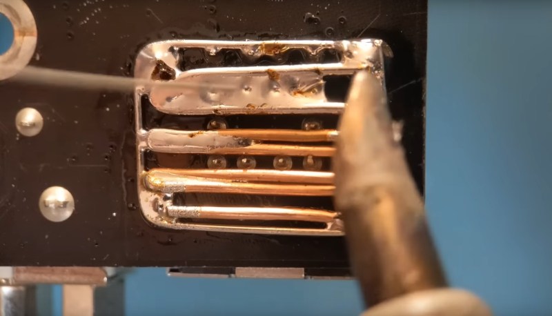 Finessing a Soldering Iron to Remove Large Connectors