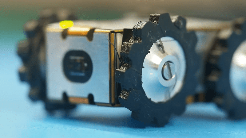 Single Flex PCB Folds into a Four-Wheel Rover, Complete with Motors