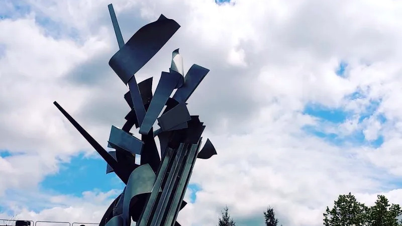 Enormous Metal Sculpture Becomes An Antenna