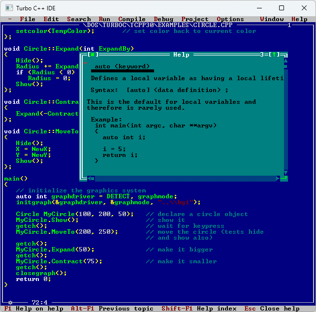 turbo c c++