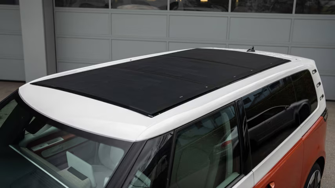 Electric Volkswagen Adds Rooftop Solar
