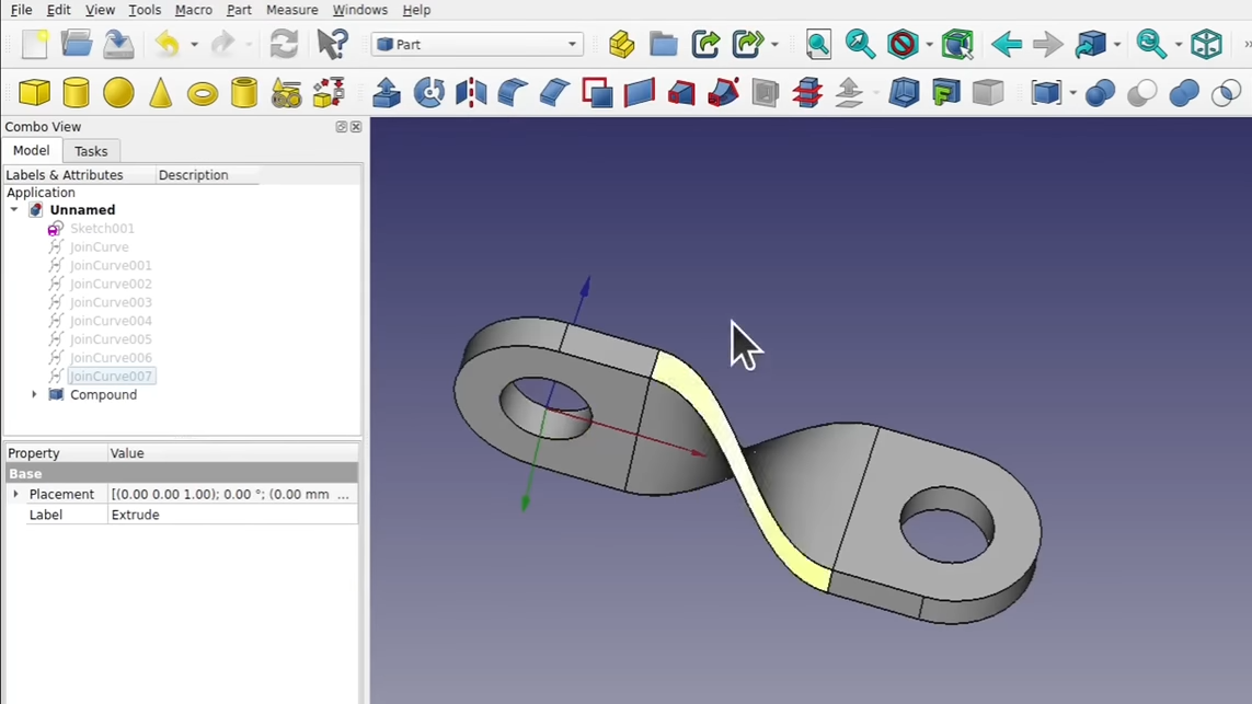 Read more about the article How To Model A Twisted Part In FreeCAD