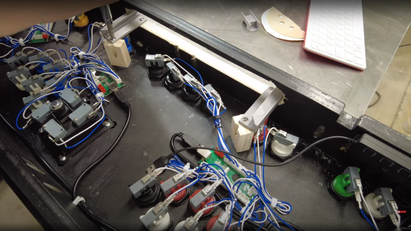 A 4-Player Arcade Hidden Inside A Coffee Table | Hackaday