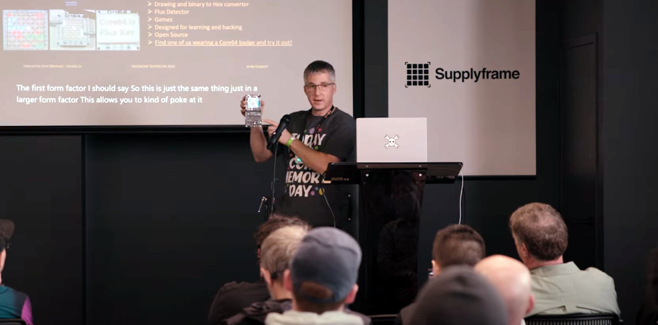 Supercon 2022: Andy Geppert Is Bringing Core Memory Back