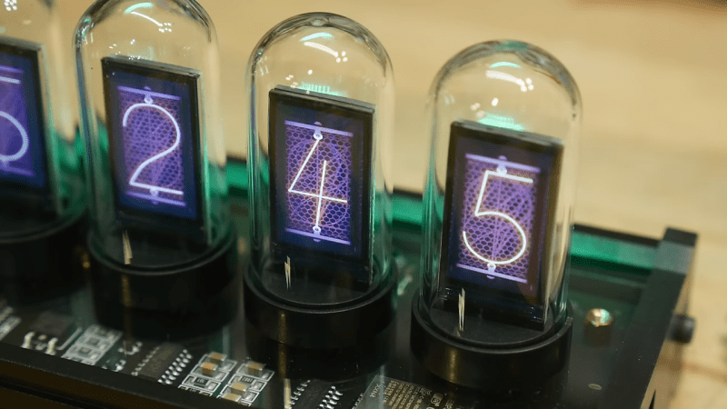 These Fake Nixie Tubes Have A Bootup Screen | Hackaday