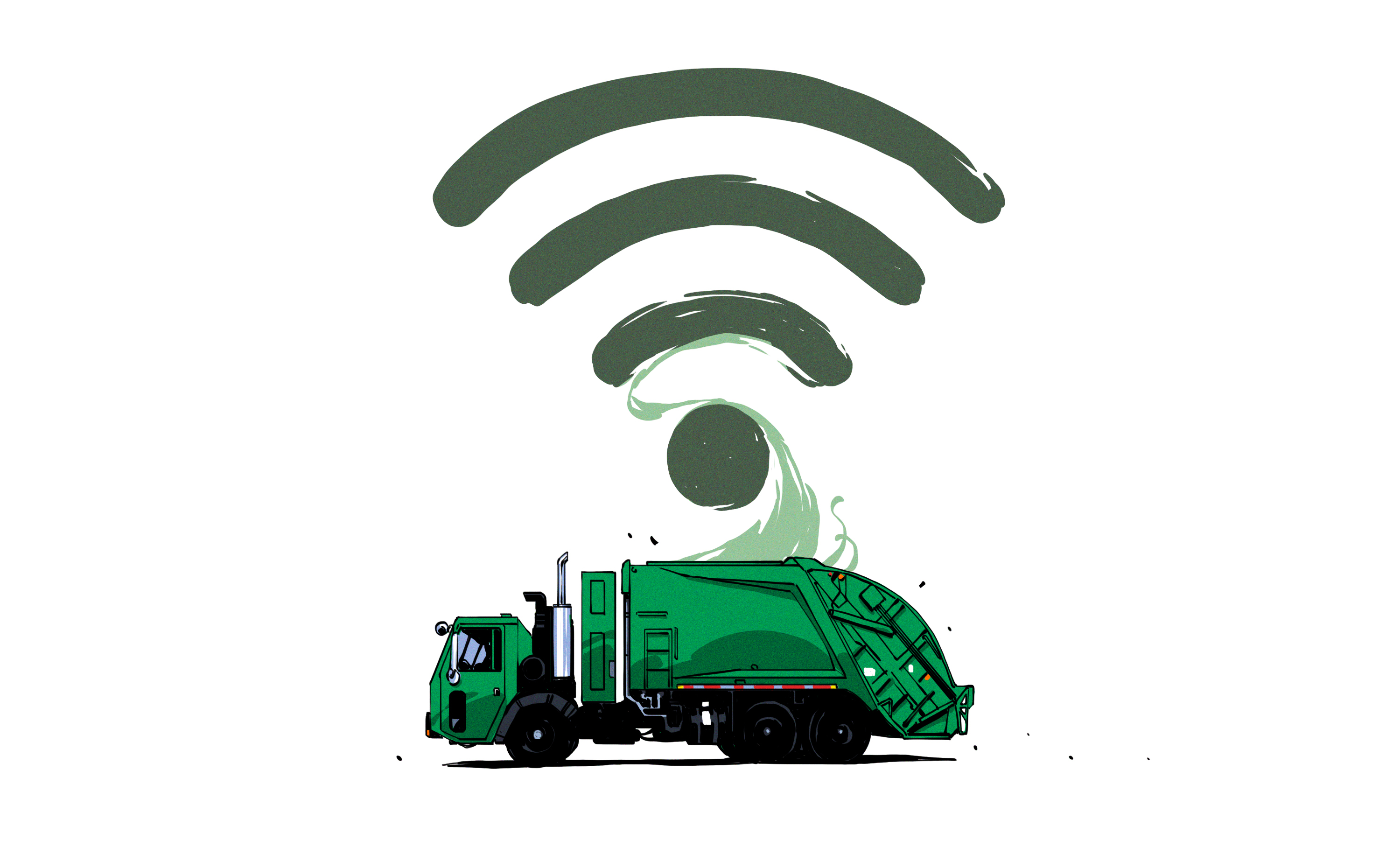 Smart Garbage Trucks Help With Street Maintenance