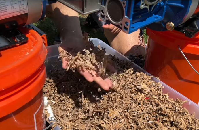 DIY Waste Food Shredder  Bicycle Powered Compost Machine