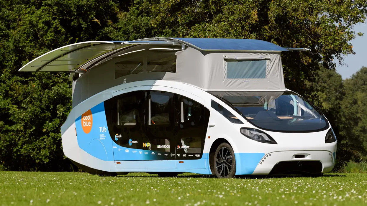 An Off-Grid EV Camper Van