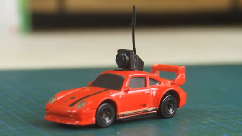 Hot Wheel Car Becomes 1/64 Scale Micro RC Car, Complete With