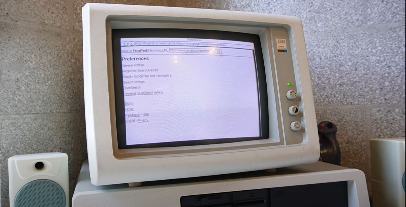 Browsing The WWW On A 1980s IBM PC Using MicroWeb