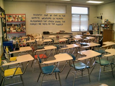 A picture of an American classroom in 1004
