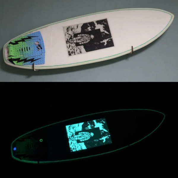 Electroluminescent Surfboard Looks Sharp For Night Surfing
