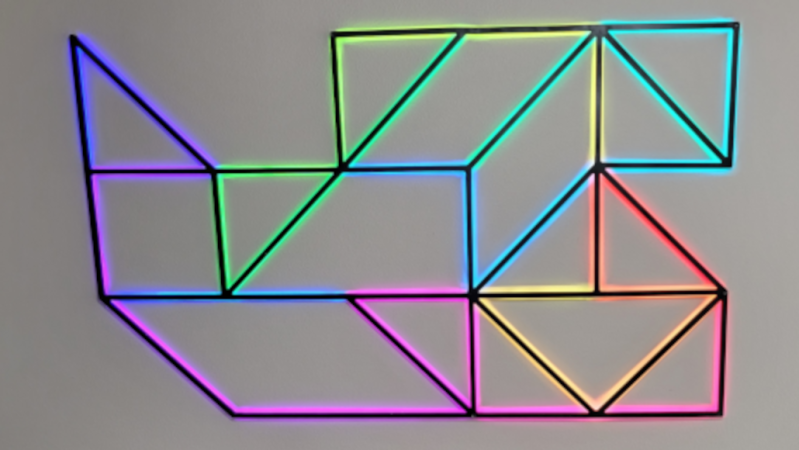 LED Art Project Is Geometrically Beautiful