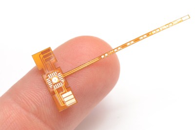 A T-shaped flexible PCB that is smaller than an index finger