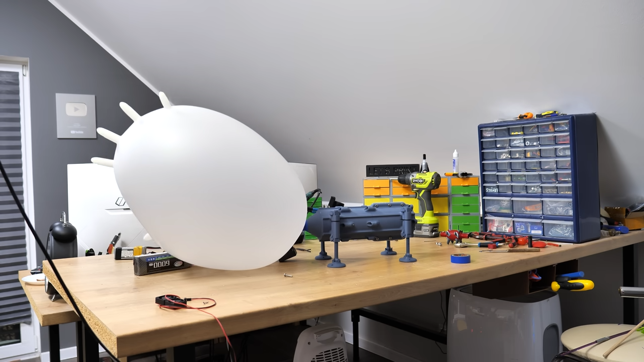 Місія надрукованого на 3D-принтері осьового компресора – надувати повітряні кульки