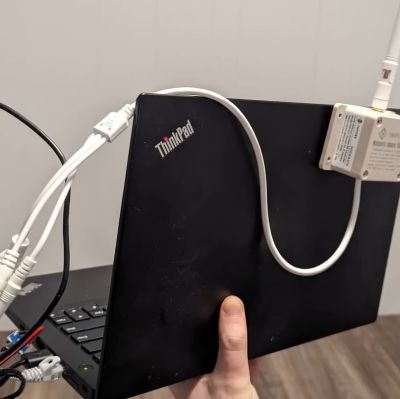 You too can add long-distance WiFi to your laptop with this new not-quite dongle solution. (Credit: Ben Jeffery)