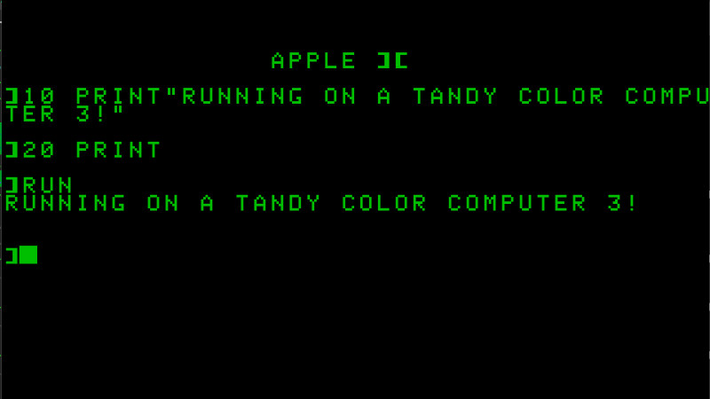 It’s a CoCo! No, it’s an Apple II!