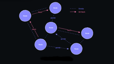 diagram of the radicle node-to-node connectivity